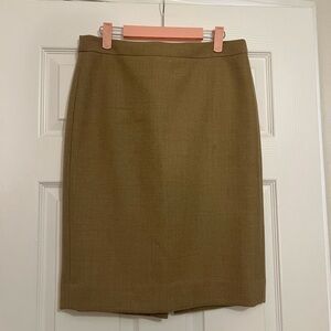 J. Crew Women's Brown Pencil Skirt